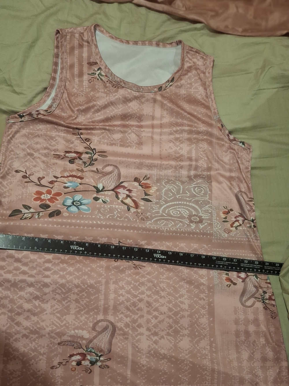 Sleeveless Pink Floral Dress Plus Size - Picture 9 of 13